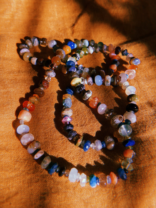 Mixed Gemstone Chakra Prayer Strand